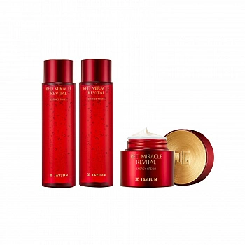 Набор-дуо с экстрактом граната (тонер 2шт.+крем) Red Miracle Revital Toner Cream Duo Set