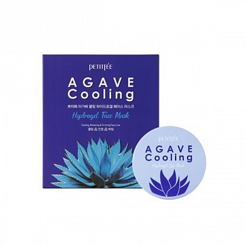 Охлаждающая гидрогелевая маска для лица (5 шт.) + патчи для век с экстрактом агавы Agave Cooling Hydrogel Mask Pack 5 pcs + Eye Patch Set