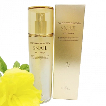 Антивозрастной тонер Gold Phyto Placenta Snail EGF Toner