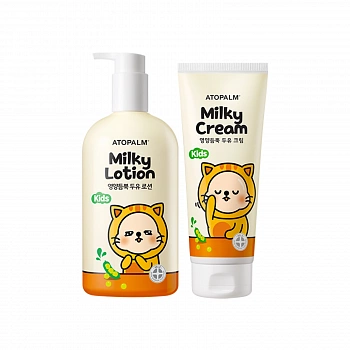 Питательный крем для детей + Детский молочный лосьон KIDS Milky Cream & Milky Lotion