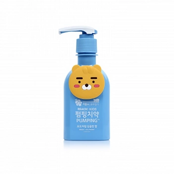 Зубная паста для детей с ароматом винограда Reach Kids Pumping Tooth Paste Blue (Grape)