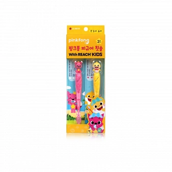 Фигурная зубная щетка для детей Perio PinkFong Figure Toothbrush 2ea