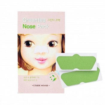 Патчи для носа от черных точек Green Tea Nose Patch AD