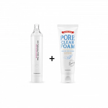Вакуумный очиститель от черных точек + Пенка для умывания SOS Tightening Pore Clinic Pore Vacuum Cleaner + Pore Clear Foam