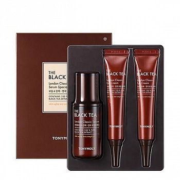 Набор с антиоксидантной сывороткой и крем для век Black Tea London Classic Serum Set